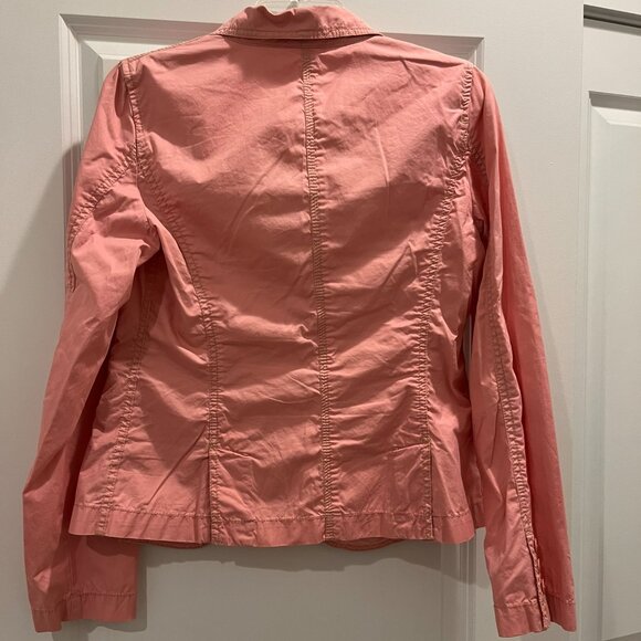 J Crew Chino Classic Twill Jacket, Pink, Women's Size 8 - Picture 3 of 3